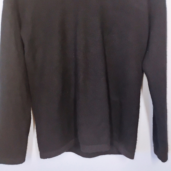 Van Winkle & Co Cashmere Hooded Sweater Womens Small Black Casual Closet Staple - Picture 2 of 10